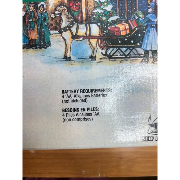 1990s vintage new bright dickensville collectable Christmas train UNTESTED - Picture 8 of 9